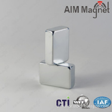 Block zinc-plating neodymium magnet